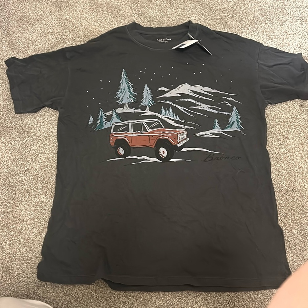 American Eagle oversized  bronco winter shirt
